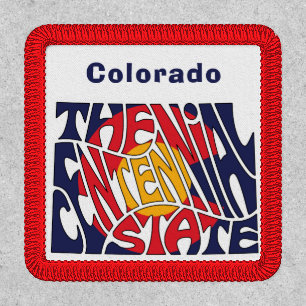 Colorado Nickname Word Art Iron On Patch