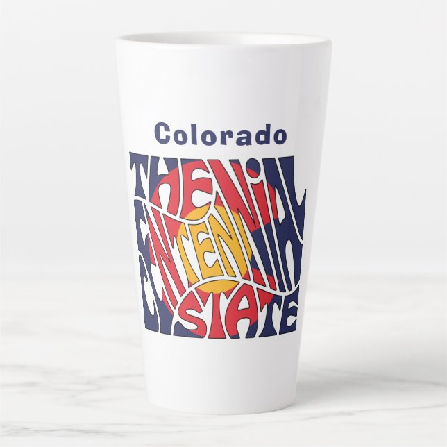 Colorado Nickname Word Art   Latte Mug (Front)