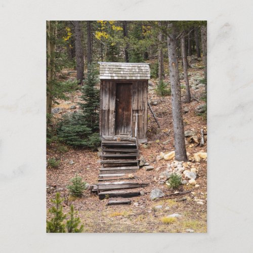 Colorado Outhouse at St Elmo Ghost Town Photo Postcard