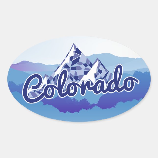 Colorado Oval Sticker (Front)