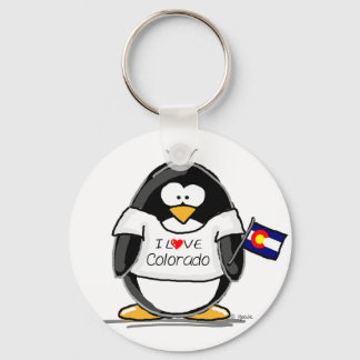 Colorado Penguin Keychain