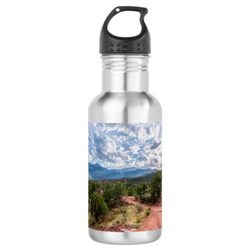 Colorado Pikes Peak Evening Hike Stainless Steel Water Bottle