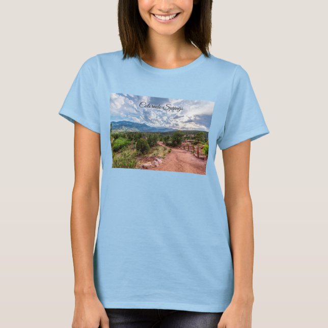 Colorado Pikes Peak Evening Hike T-Shirt (Front)