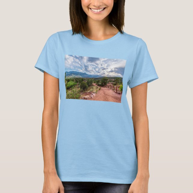 Colorado Pikes Peak Evening Hike T-Shirt (Front)