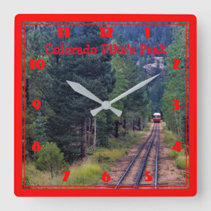 Colorado Pike's Peak Square Clock