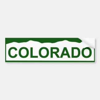 colorado plate new - COLORADO Bumper Sticker