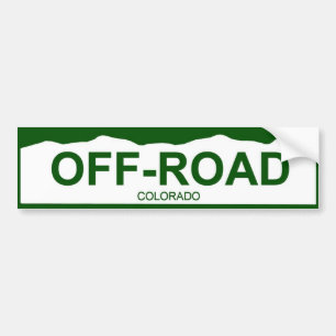 colorado plate new - OFF-ROAD Bumper Sticker