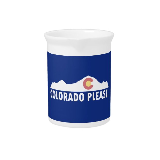 Colorado Please Beverage Pitcher (Front)