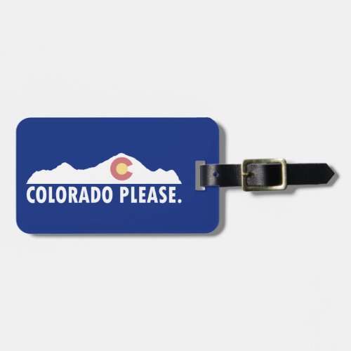 Colorado Please Luggage Tag