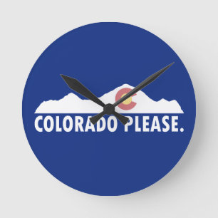 Colorado Please Round Clock