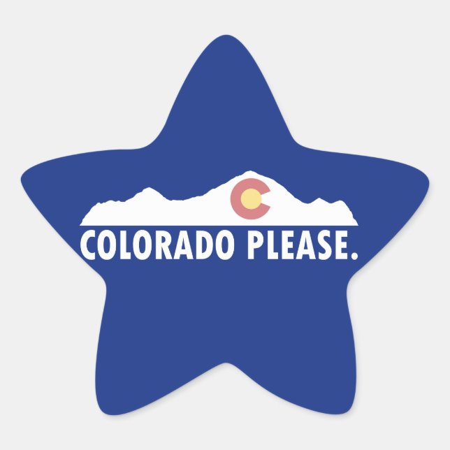 Colorado Please Star Sticker (Front)