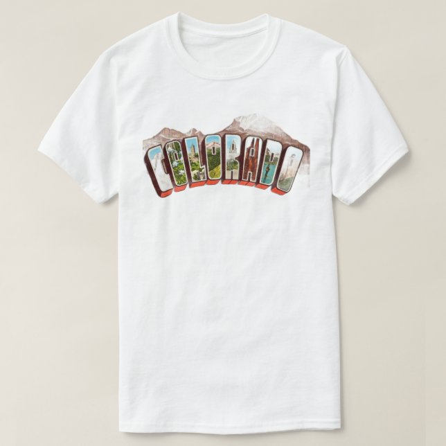 Colorado Postcard T-Shirt (Design Front)
