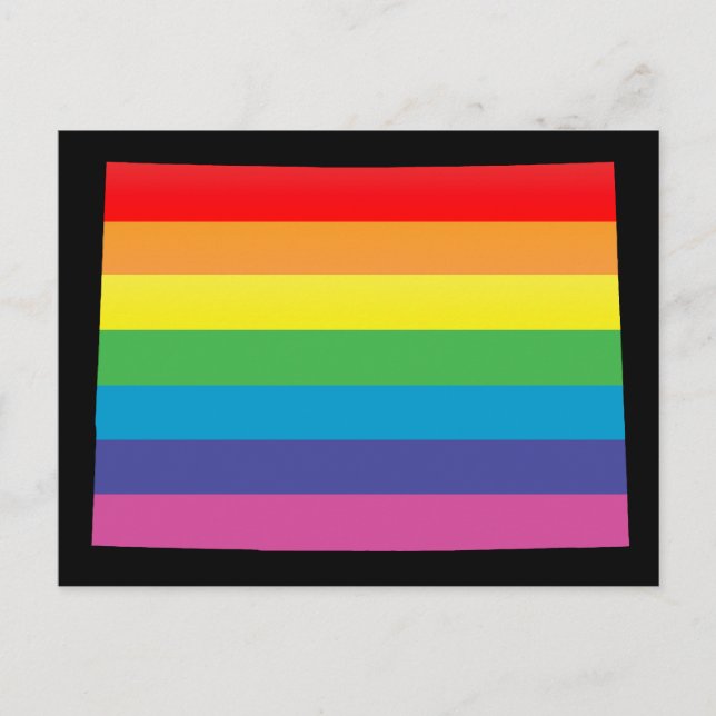 colorado pride. striped. postcard (Front)