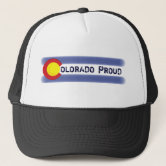 Colorado flag trout fish trucker hat