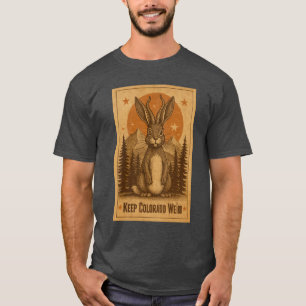 Colorado Rabbit with Tentacles-Keep Colorado Weird T-Shirt