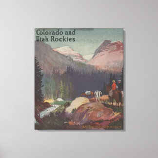Colorado Railroad Promotional Poster Canvas Print