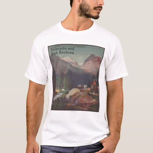 Colorado Railroad Promotional Poster T-Shirt (Front)
