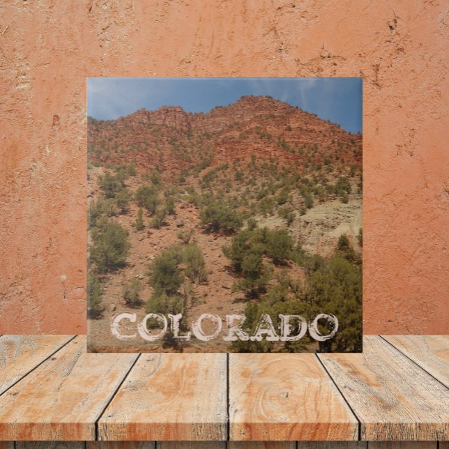 Colorado Red Rocks Landscape Ceramic Tile (In Situ)