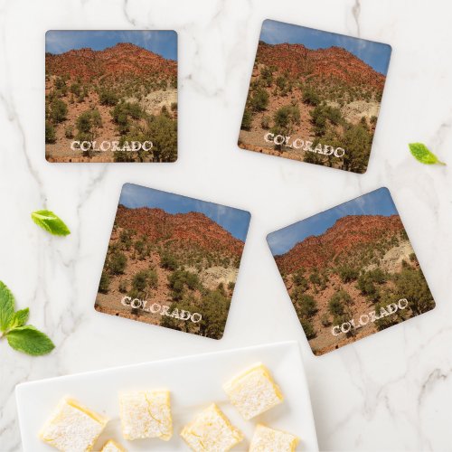 Colorado Red Rocks Landscape Coaster Set