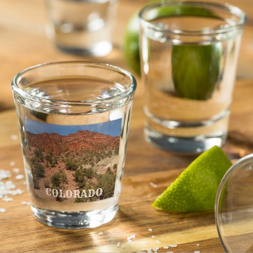 Colorado Red Rocks Landscape Shot Glass