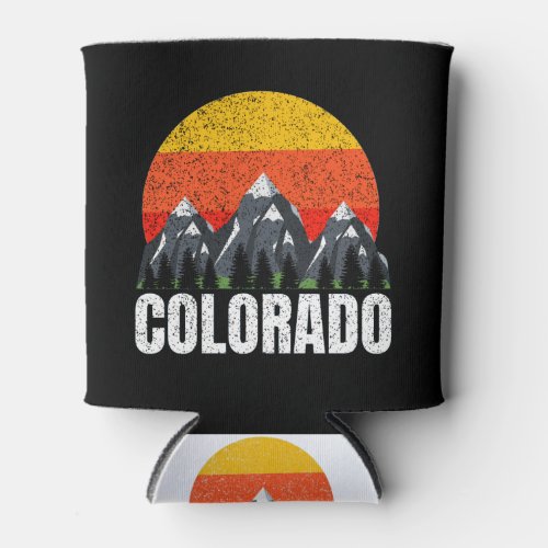 Colorado Retro Sunset Can Cooler