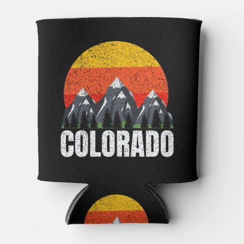 Colorado Retro Sunset Can Cooler