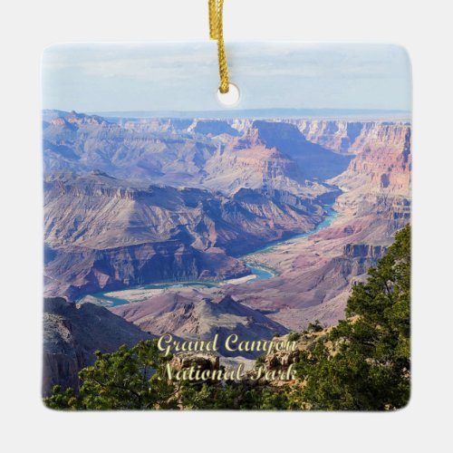 Colorado River at Grand Canyon National Park in AZ Ceramic Ornament
