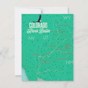 Colorado River Basin vintage map