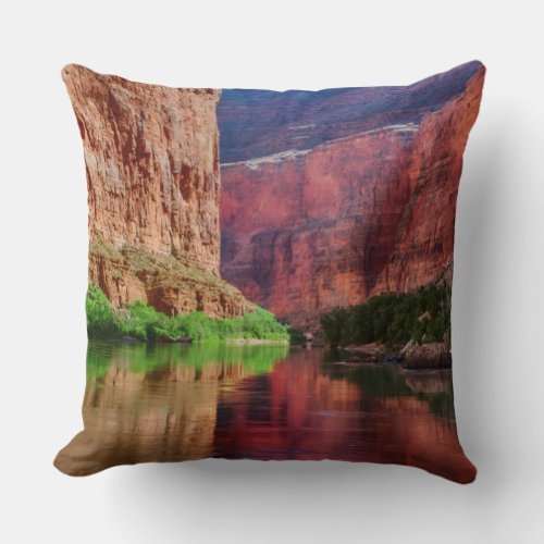 Colorado river in Grand Canyon AZ Throw Pillow