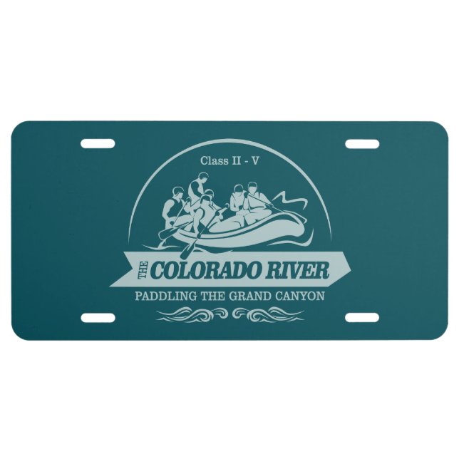 Colorado River (R) License Plate (Front)