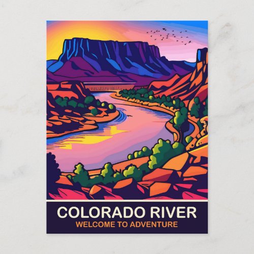 Colorado River Travel Postcard