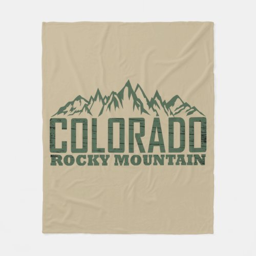 Colorado Rocky mountain National park Fleece Blanket