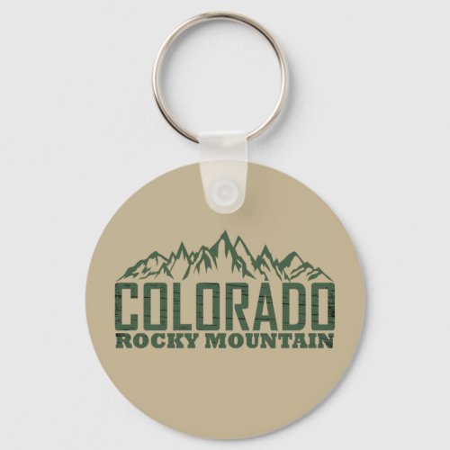 Colorado Rocky mountain National park Keychain