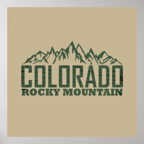 Colorado Rocky mountain National park Poster
