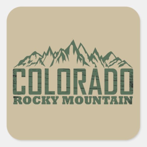 Colorado Rocky mountain National park Square Sticker