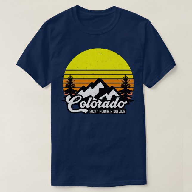 Colorado Rocky Mountain National Park T-Shirt (Design Front)