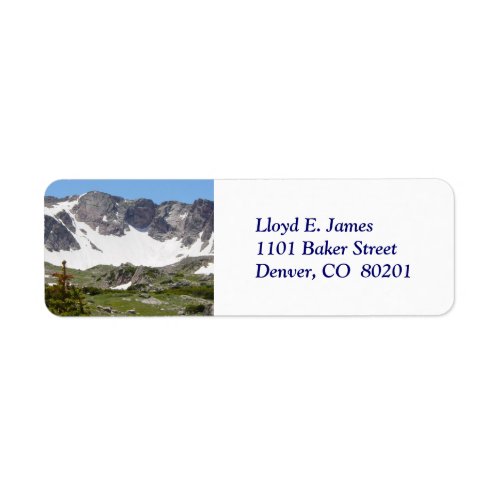 Colorado Rocky Mountain Return Address Label