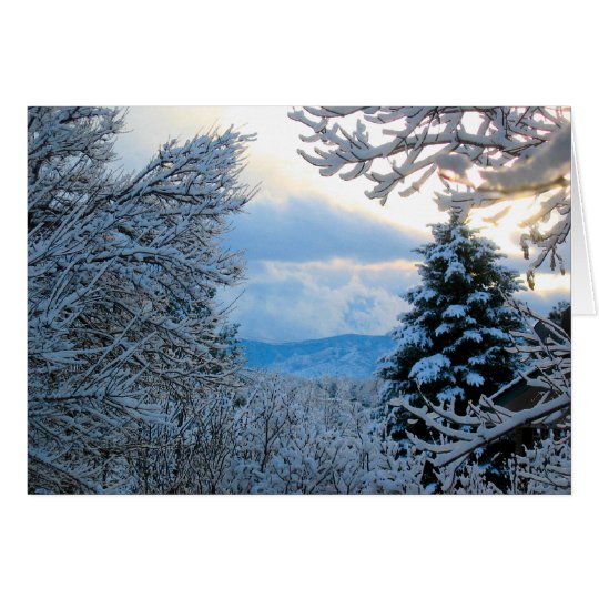 Colorado Rocky Mountain Snow Card