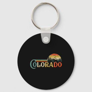 Colorado Rocky Mountain Sun Boulder Hiking Gifts Keychain