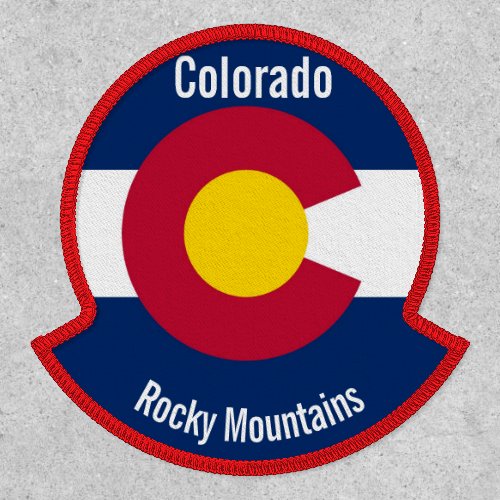 Colorado Rocky Mountains Add Your Text Shoulder Patch