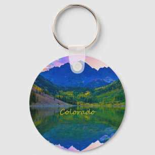 Colorado Rocky Mountains and Lake Keychain