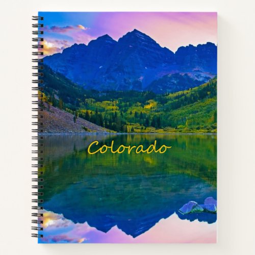 Colorado Rocky Mountains and Lake Notebook