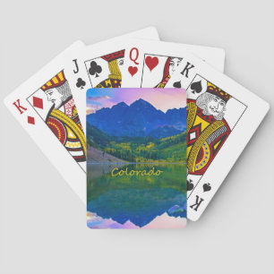 Colorado Rocky Mountains and Lake Poker Cards