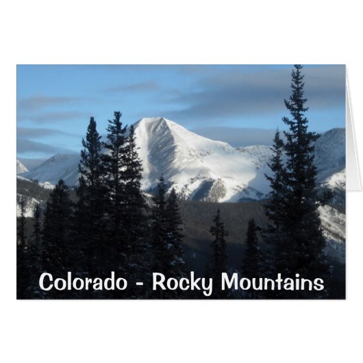 Colorado, Rocky Mountains Cards (Front Horizontal)