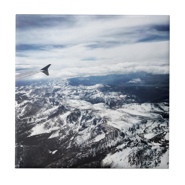Colorado Rocky Mountains Ceramic Tile (Front)