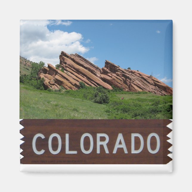 Colorado Rocky Mountains Magnet (Front)
