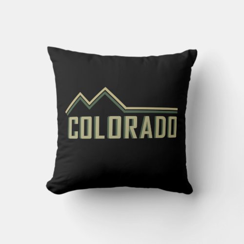 colorado rocky mountains national park throw pillow