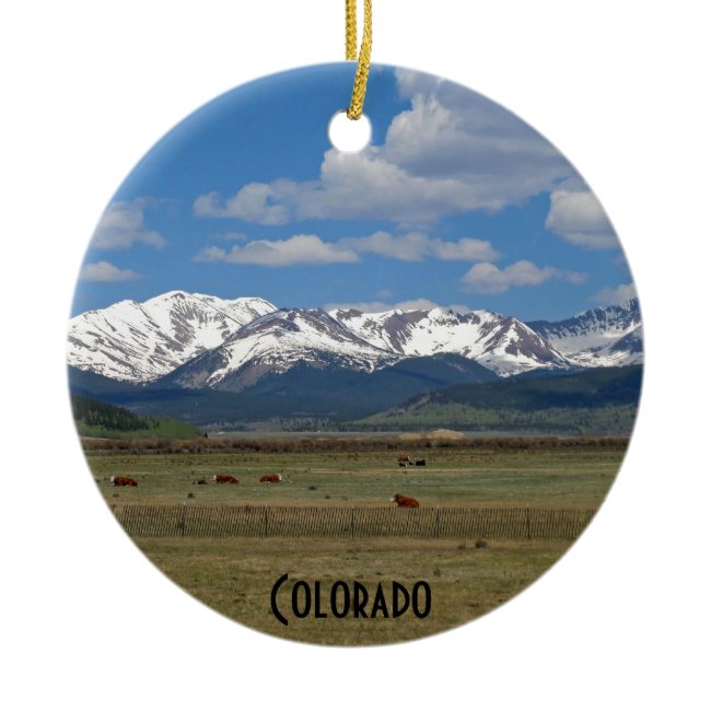 Colorado Rocky Mountains Ornament