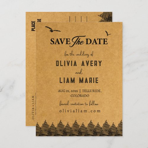 Colorado Rocky Mountains  Save the Date Card