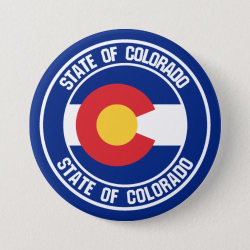 Colorado Round Emblem Button